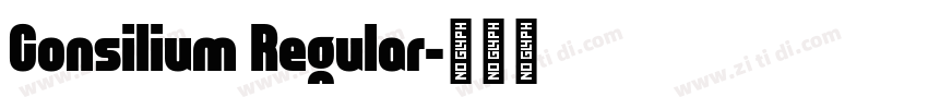 Consilium Regular字体转换
